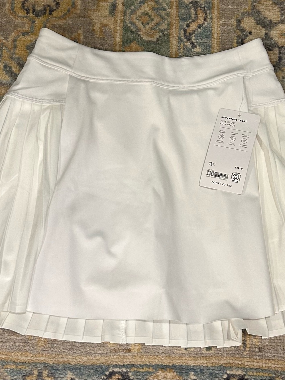 Athleta White Tennis Skort